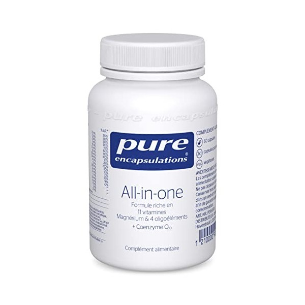 Pure Encapsulations - Multivitamines All-in-one - Formule Riche en 11 Vitamines, Minéraux Magnesium, 4 Oligoéléments & Coenzy