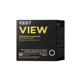 1337 VIEW • Complément Alimentaire Gaming • Cure 2 mois / 60 gélules 1/j • Fabriqué en France