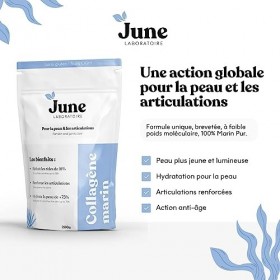 Collagène Marin en Poudre Bio-Disponible 200G | Complément Alimentaire Peau et Cheveux | Renforce les Articulations | Collagè