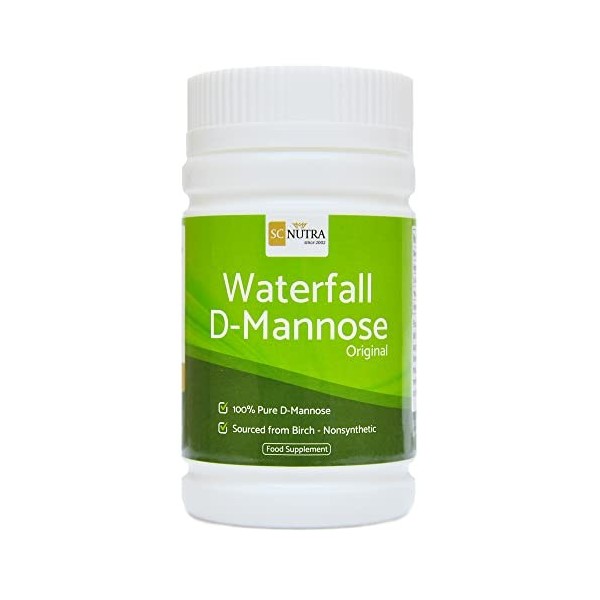 Waterfall D-Mannose Poudre - 50g - D-Mannose pur & provenant de bouleau - SC Nutra Sweet Cures 