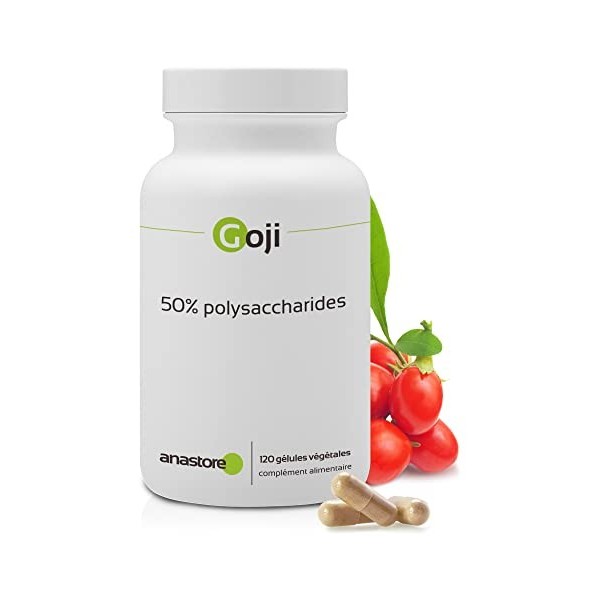 GOJI LYCIUM BARBARUM * 375 mg / 120 gélules * Titré à 50% en polysaccharides * Antioxydants, Energie, Équilibre émotionnel,