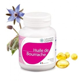 LABORATOIRES COPMED - Huile de Bourrache & Vitamine E - Complément Alimentaire - Aide à Garder une Belle Peau - Actifs Nature