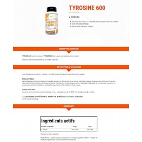 Trec Tyrosine | Acide aminé | Qualité pharmaceutique | Soutient la concentration sur la vigilance mentale et la perte de poid