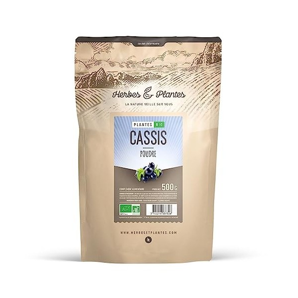 Cassis Bio Feuille - 500gr de poudre