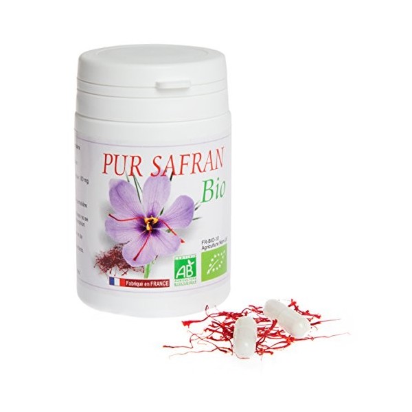 Pur safran bio est un complément alimentaire 100% naturel et certifié biologique