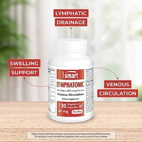 Supersmart - Lymphatonic 20 mg - Extrait de Melilotus Officinalis Standardisé 18% Coumarine - Un Veinotonique Naturel à Base 