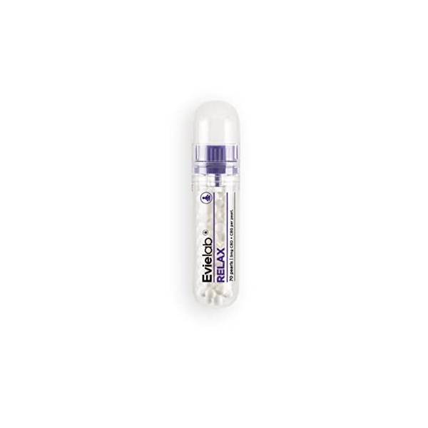 Micro perle sublinguale - Relaxation - 350mg - 100% Naturel - Vegan - Sans sucre - Fabriqué en France - RELAX - Evielab