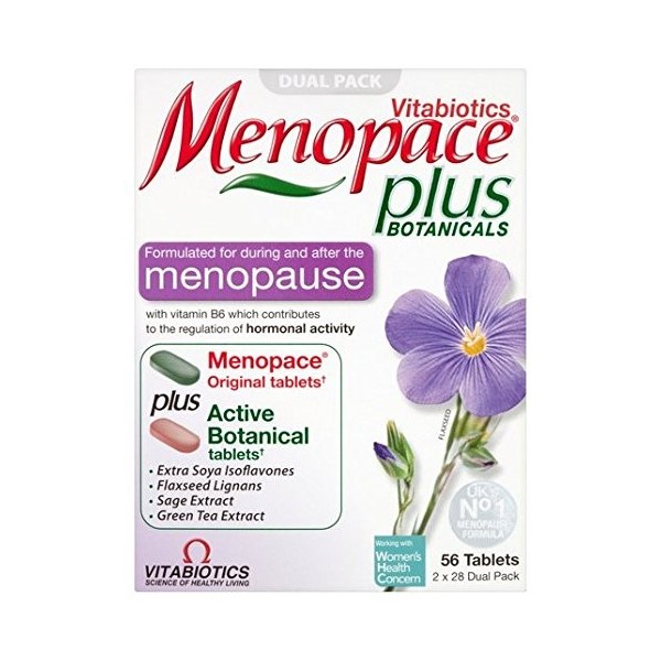 Vitabiotics Menopace Plus 2 x 28 par paquet