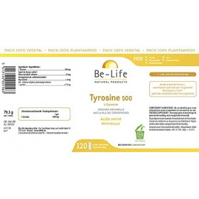 BeLife Tyrosine 500-120 Gélules