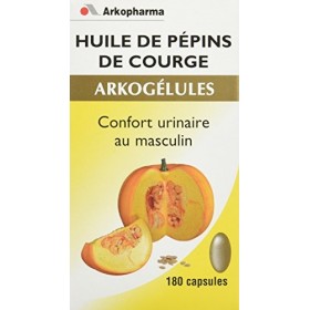 Arkopharma Phytothérapie Cure Arkogélules Huile de Pépins de Courge 180 Gélules