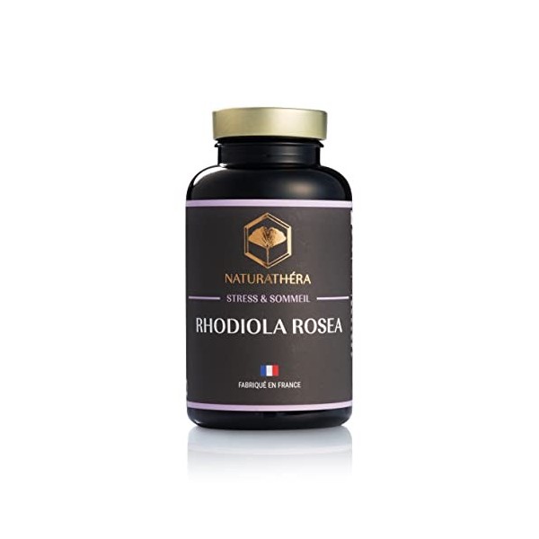 NATURATHÉRA - RHODIOLA ROSEA - Complément Alimentaire Anti-Stress, Activité Mentale et Cognitive Optimale - 150 Gélules