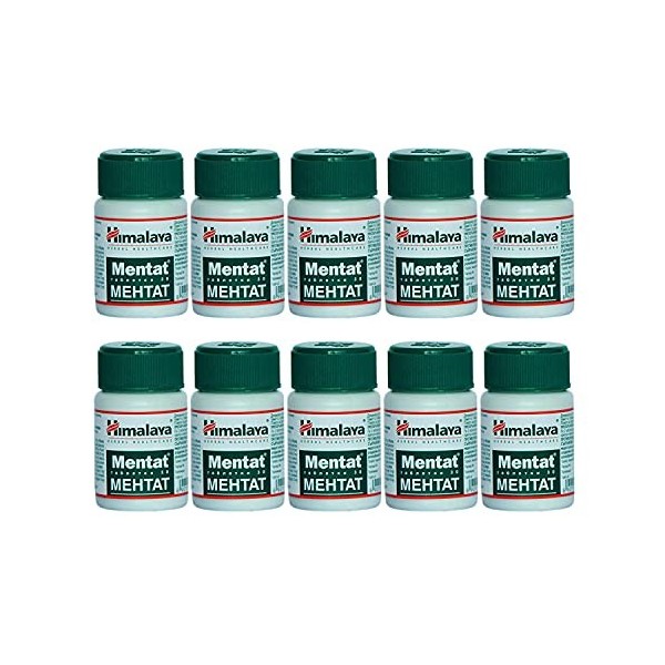 10 x30 tablets MENTAT Himalaya Herbal supports normal memory and attention - Total 300 Tablets