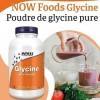 Now Foods, Glycine, Poudre 100% végétalienne, 454g, Testé en Laboratoire, Acide Aminé, Sans Gluten, Sans Soja, Végétarien