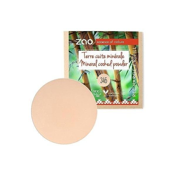 Zao - Recharge Terre Cuite Minérale Bio / 9 Gr - Couleur : Bronze Cuivré n°342