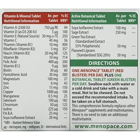 Vitabiotics, Menopace Plus, 56 comprimés