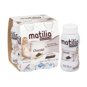 Matilia - Boisson Lactée Grossesse - Chocolat - Riche en Vitamines et en Minéraux - Femme enceinte - Lot de 6