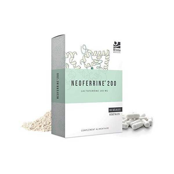 Neoferrine | Complément Alimentaire 200mg De Lactoferrine | 30 Gélules | Bivea Médical