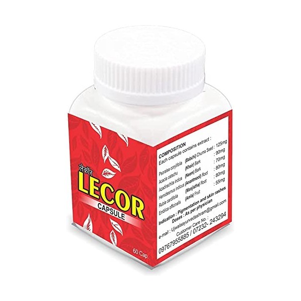 PUB Ujwala Ayurvedashram Lecor Vitiligo Capsule – 60 capsules