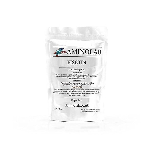 Aminolab - Fisétine haute résistance 2000 mg 365 gélules