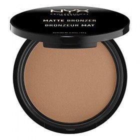 NYX Professional Makeup Poudre Compacte Bronzante Corps et Visage Matte Bronzer, Sans Reflets, Medium & Eyeliner Feutre Epic 