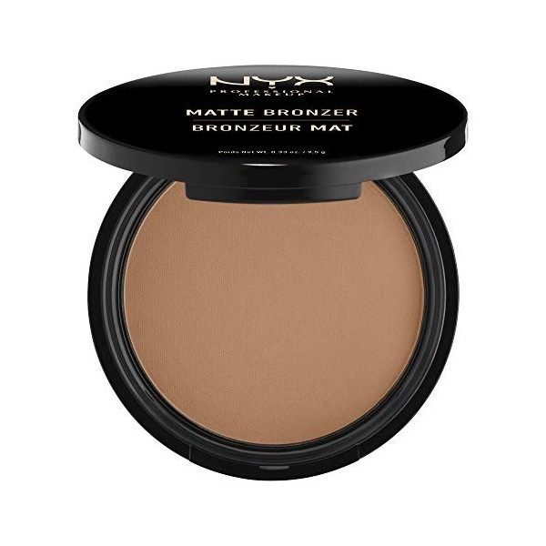 NYX Professional Makeup Poudre Compacte Bronzante Corps et Visage Matte Bronzer, Sans Reflets, Medium & Eyeliner Feutre Epic 