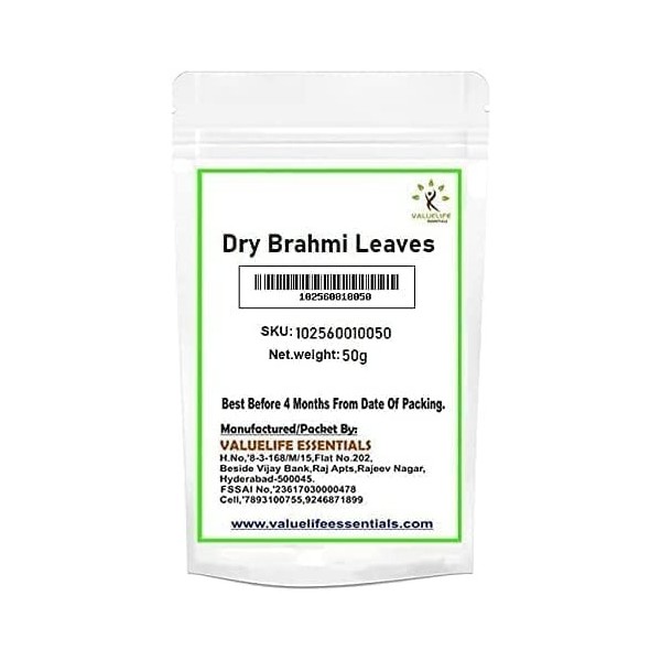 QURA Feuilles de Brahmi sèches 100g 