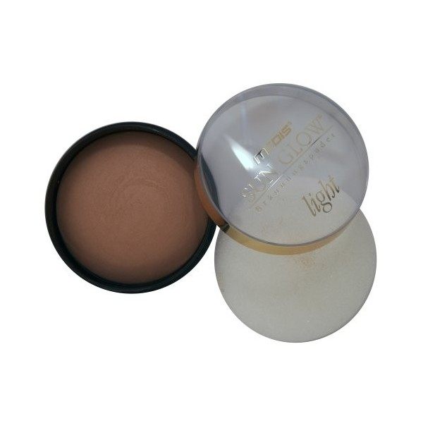 Medis Sun Glow - Poudre Compacte - Ton Clair - Boîtier et Houpette - 12 g