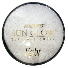 Medis Sun Glow - Poudre Compacte - Ton Clair - Boîtier et Houpette - 12 g