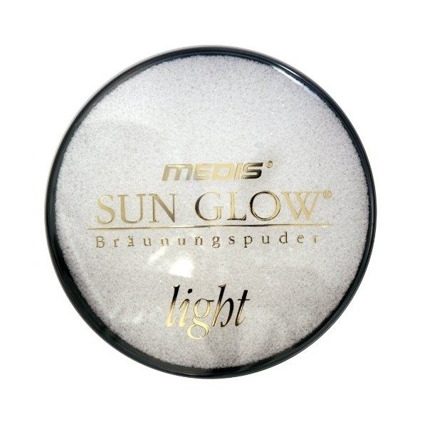 Medis Sun Glow - Poudre Compacte - Ton Clair - Boîtier et Houpette - 12 g
