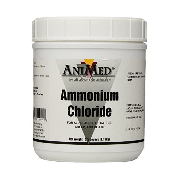 AniMed Ammonium Chloride Powder 2.5 lb For Cattle Sheep and Goats