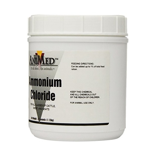 AniMed Ammonium Chloride Powder 2.5 lb For Cattle Sheep and Goats