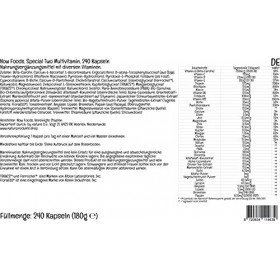Now Foods, Special Two Multivitamin, 240 Capsules végétaliennes, Testé en Laboratoire, Sans Gluten, Végétarien, Sans OGM