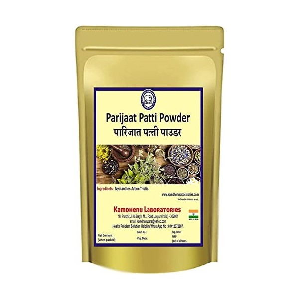 Puritans Poudre de feuille de Parijaat/Parijat 250 g Nyctanthes Arbor-tristis 