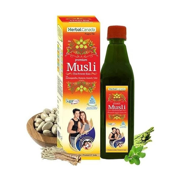 CROW Herbal Canada Musli 500 ml avec Herbal Canada Karela Jamun Swaras 500 ml 