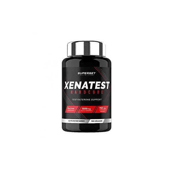 Superset Nutrition | Xenatest Hardcore 100caps | Boosters de testotérone | Anabolisant Naturel Extrême