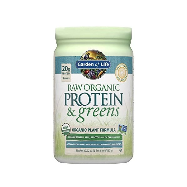 Garden of Life Raw Protein and Greens Light Sweet 23.2 oz 656g Powder by Garden of Life