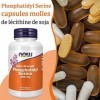 Now Foods, Phosphatidylsérine, 300mg, Hautement Dosé, 50 Capsules molles, Testé en Laboratoire, Sans Gluten, Sans OGM