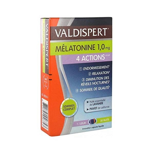 Valdispert 4 Actions 30 capsules Lot de 4 boîtes