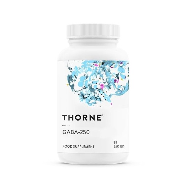 Thorne GABA-250 - Supplément GABA - 250 mg dAcide Gamma-Aminobutyrique de Source Naturelle - Favorise un État dEsprit Calme