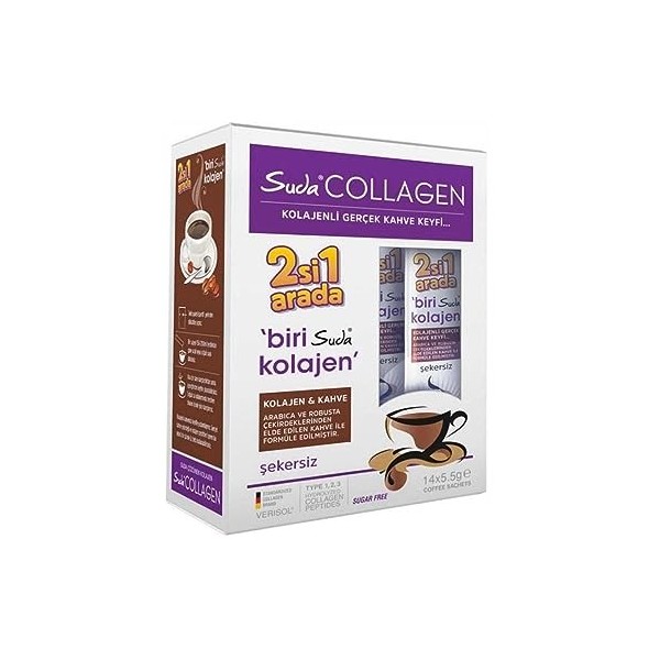 Suda Collagen 2-in-1 Coffee & Collagen 5.5 Gr 14 Sachets