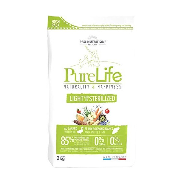 Pro nutrition Flatazor - Pure Life Light Stérilisé 12kgs