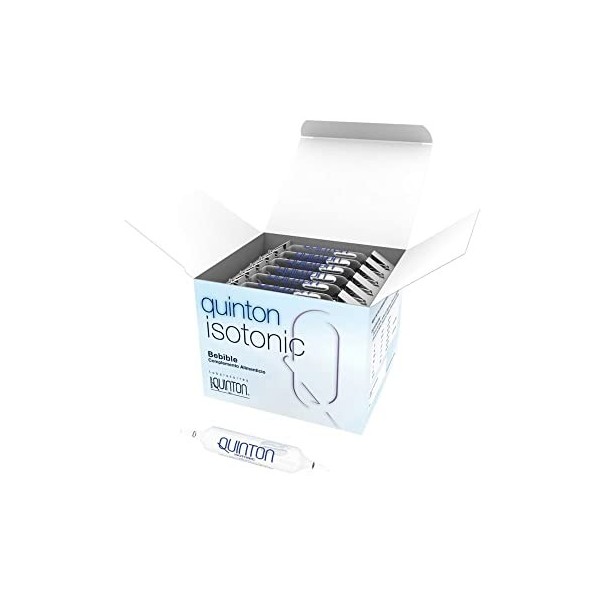 QUINTON | Isotonic Buvable lot de 2x30 ampoules + 2 Formats Voyage OFFERTS Isotonique + Hypertonic | Complément Alimentaire