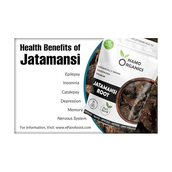 Verem Racine de Jatamansi – 100 g – Herbe de Jata Mansi pure – Spikenard 100 % naturel
