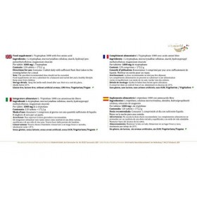 Vita World Pack de 3 L-Tryptophane 1000mg 120 tablettes végétariennes Made in Germany