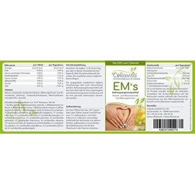 Cellavita Micro-organismes efficaces EMs - Homme et intestinal - plus de 24 cultures de baktieries - Qualité pure - 5 x 5
