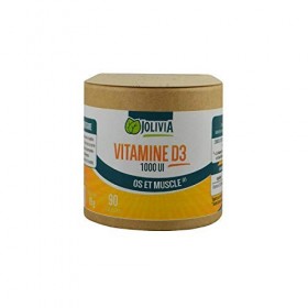 Vitamine D3 1000 UI - 90 capsules | Format Capsule | Complément Alimentaire | Fabriqué en France