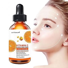 Essence éclaircissante pour le visage à la vitamine C,Essence de vitamine C biologique avec nicotinamide pour éclaircir | 1 F