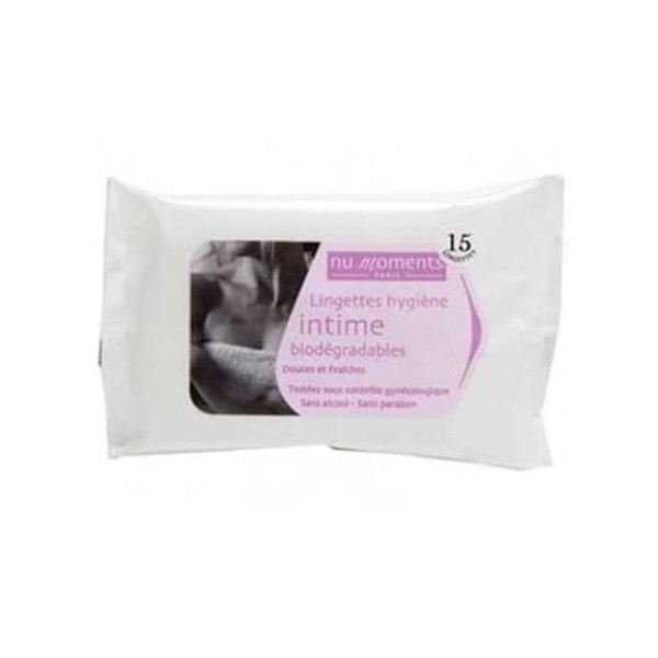 Nu Moments Lingettes Intimes Format Nomade 15 lingettes