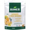 Humer - Gommes Gorge Sensible - Goût Citron - Dès 6 ans - Sachet Refermable & Recyclable de 30 Gommes