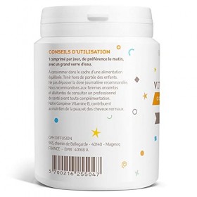 Vitamines B Complexe - 200 comprimés - Cheveux - Peau - GPH DIFFUSION